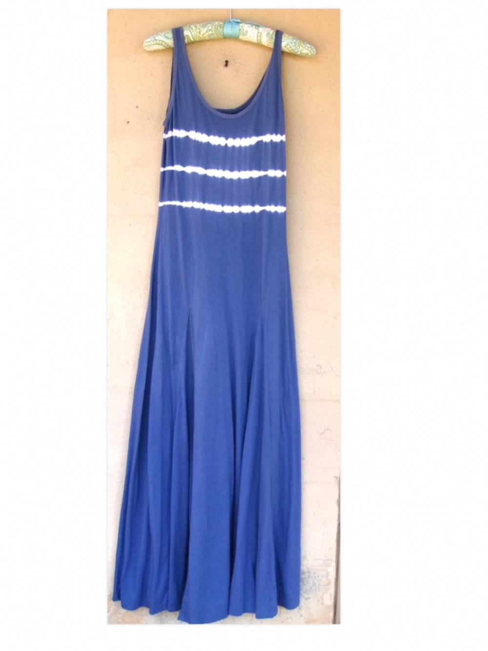 Lauren Ralph Lauren Tie-dye Jersey Sleeveless Dress in a Soft Sapphire
